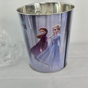 Disney Frozen II Popcorn Tin Bucket Elsa Anna Golden Link 130oz Metal 2019 Movie